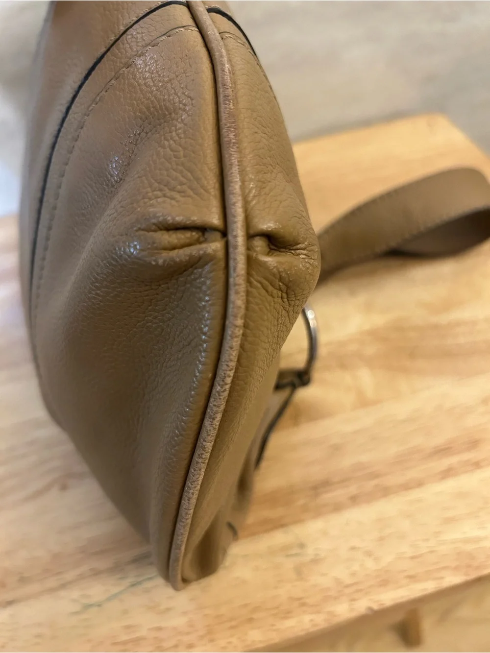 Tahari Pebbled leather hobo-style shoulder bag
